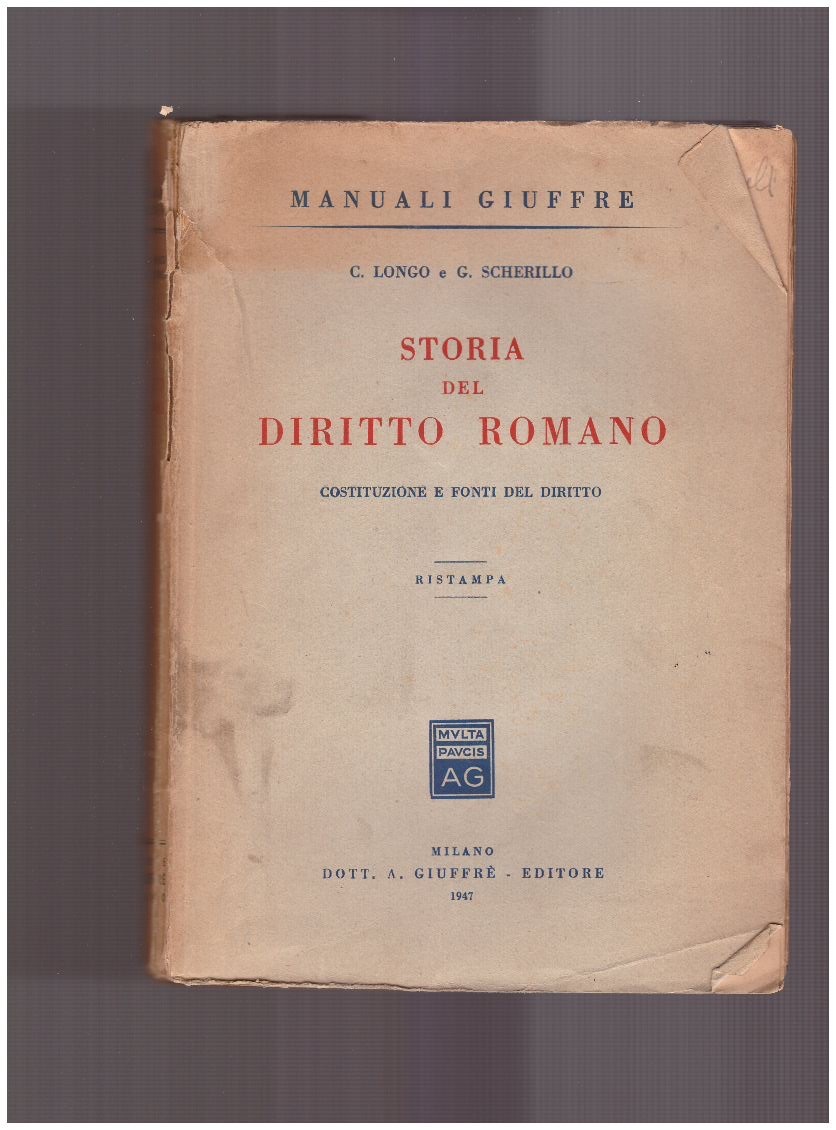 Storia del diritto romano Costituzione e fonti del diritto