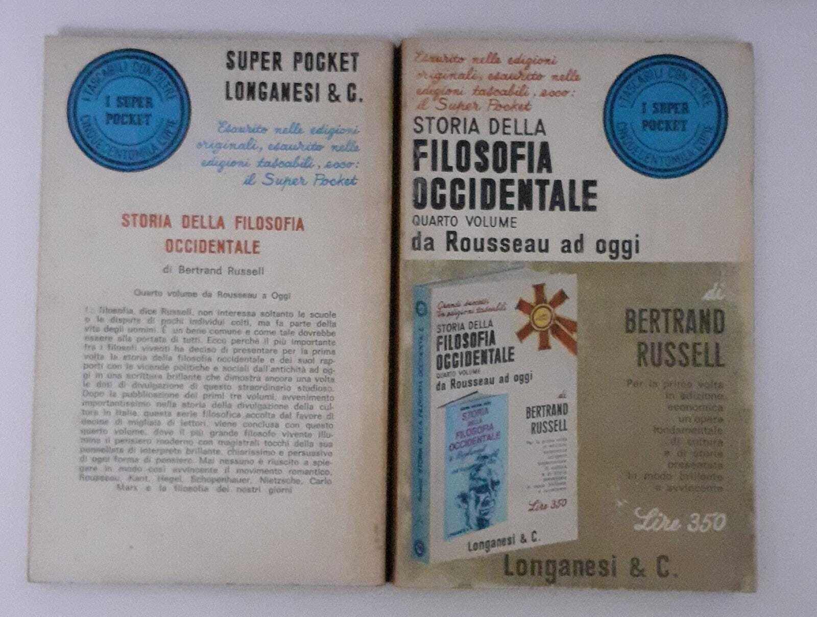 Storia della filsofia occidentale. Volume quarto