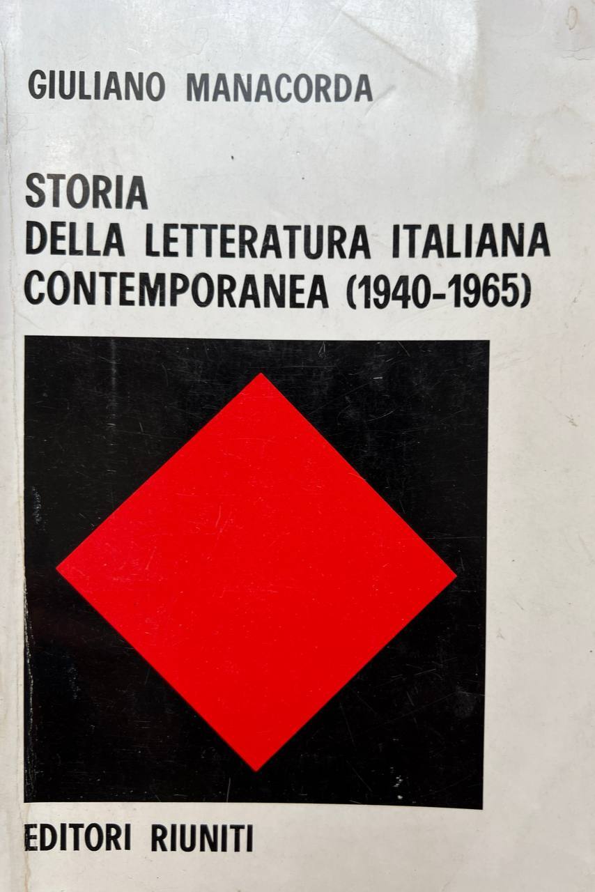 Storia della letteratura italiana contemporanea (1940-1965)