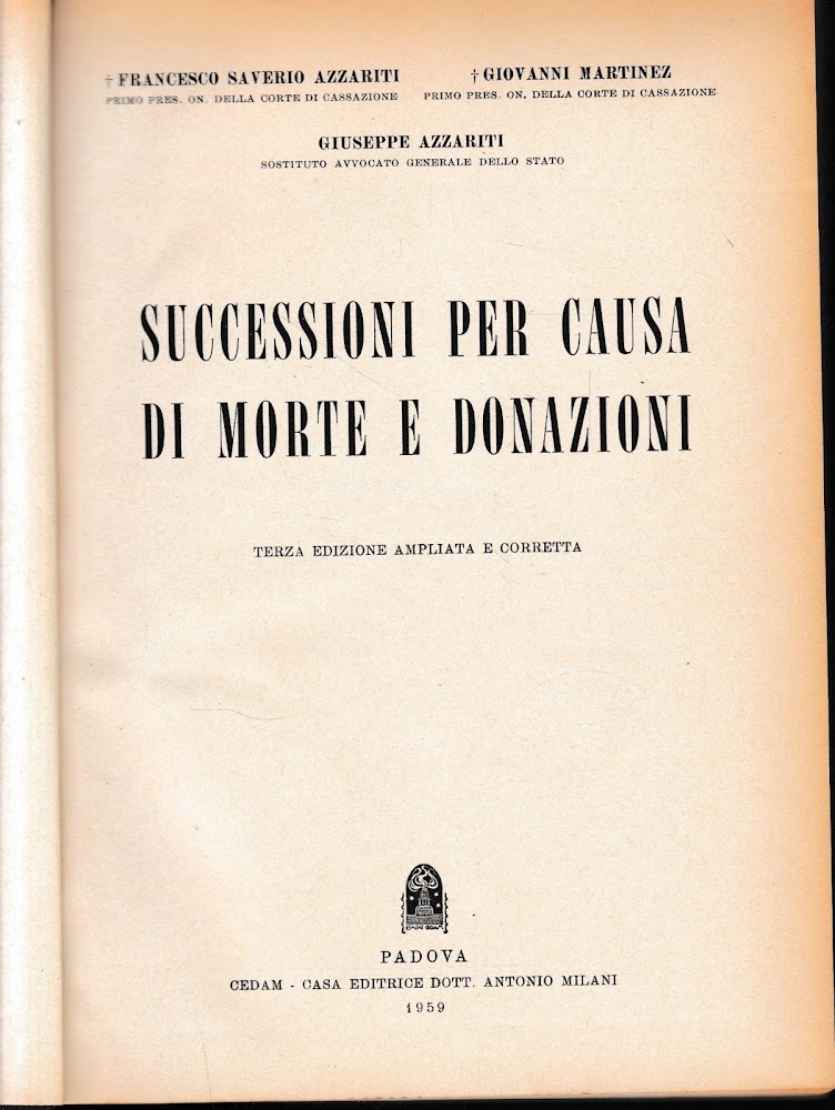 Successioni per causa di morte e donazioni