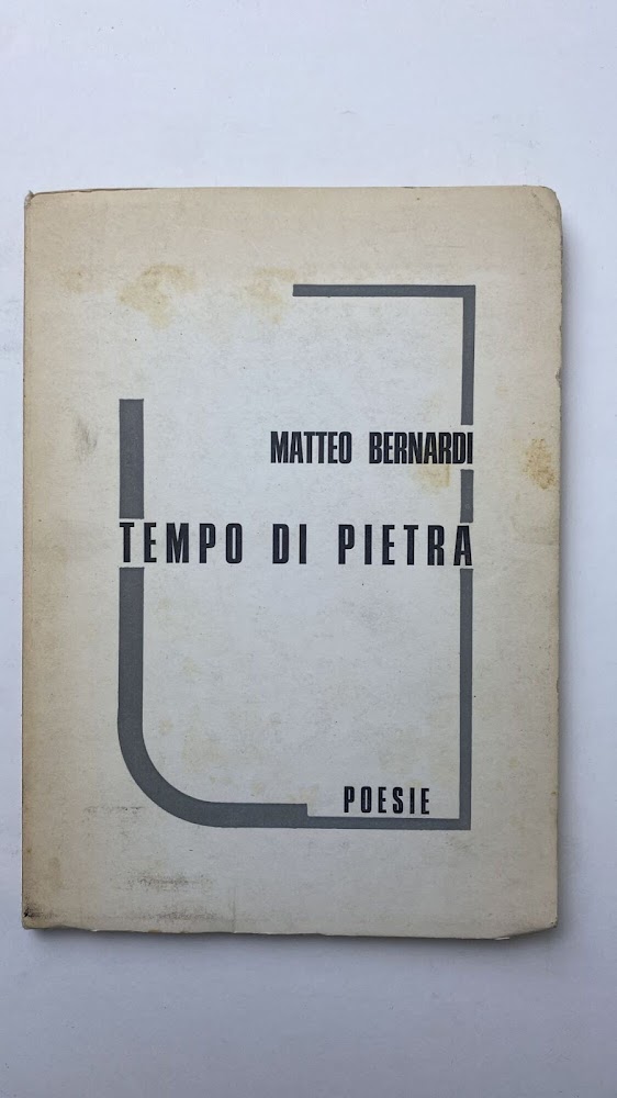 Tempo di pietra. Poesie