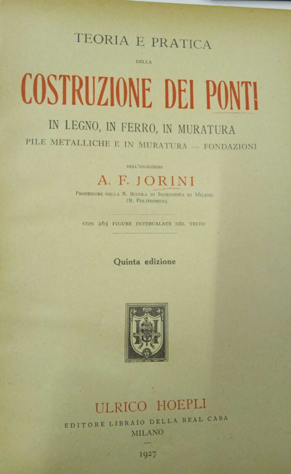 Teoria e pratica della costruzione dei ponti