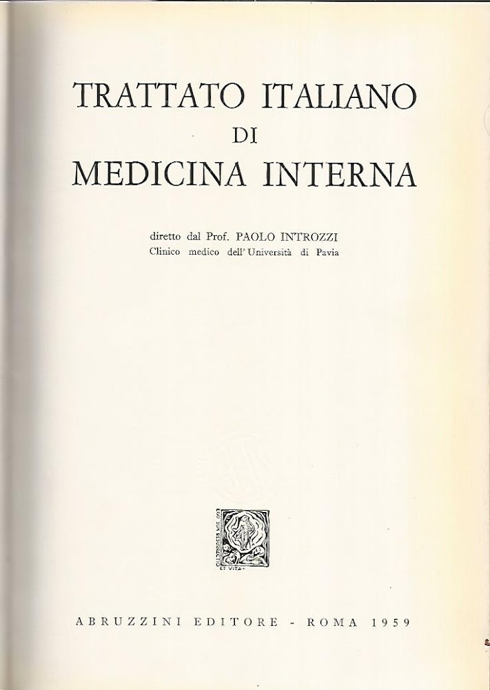 Trattato italiano di medicina interna. Malattie del fegato,delle vie biliari …