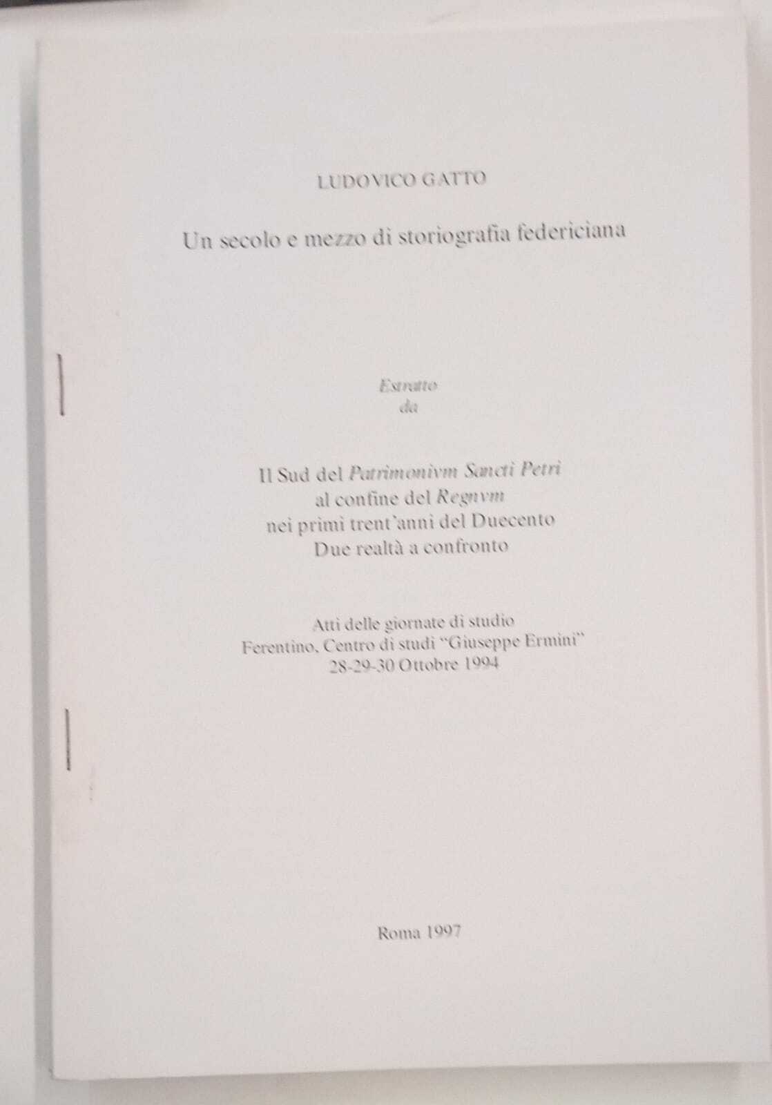 Un secolo e mezzo di storiografia federiciana (estratto)