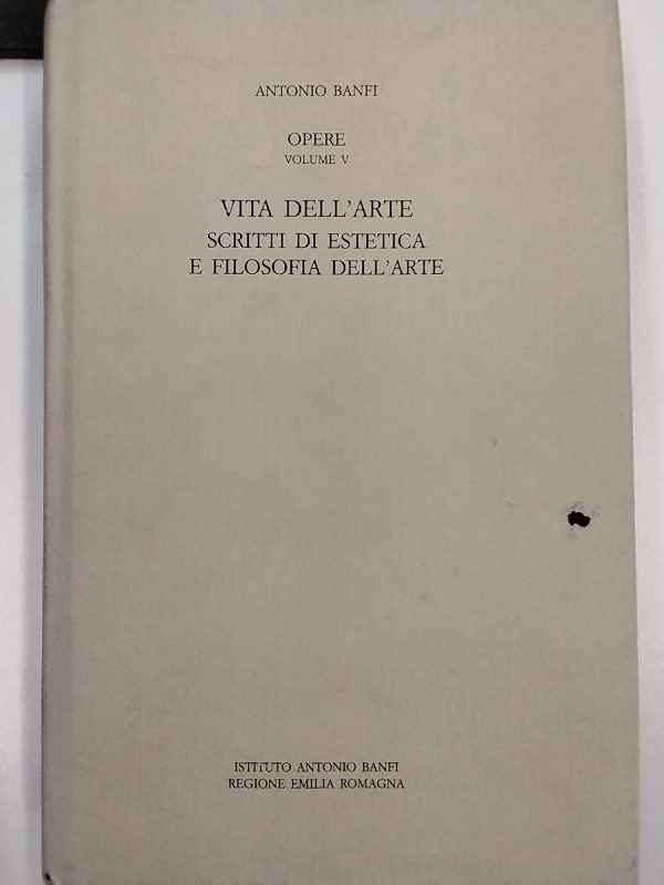 Vita dell'arte: scritti di estetica e filosofia dell'arte.