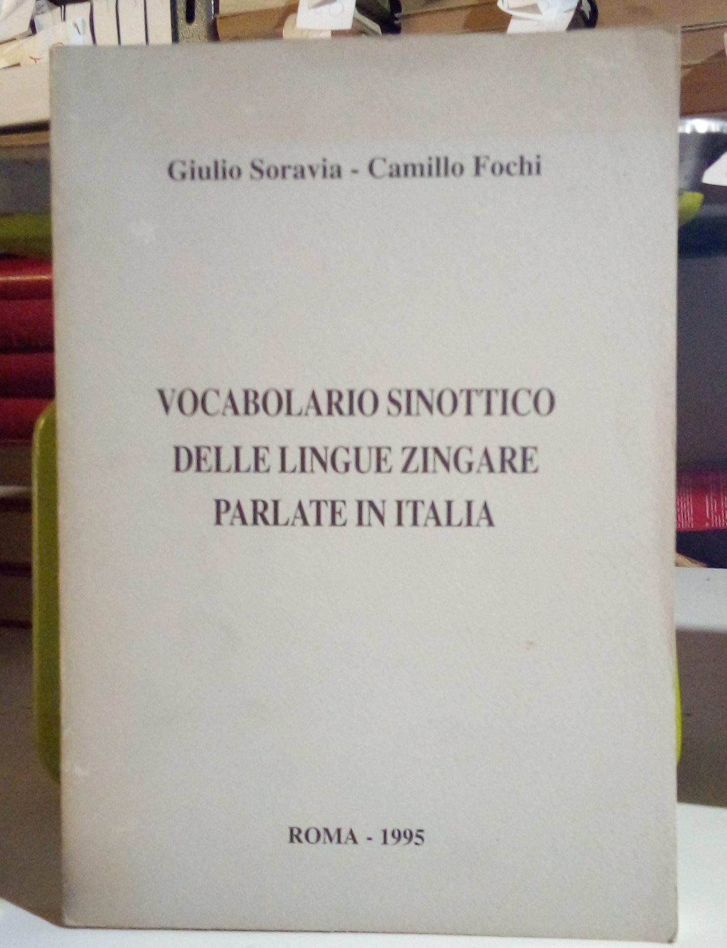 Vocabolario sinottico delle lingue zingare parlate in Italia.