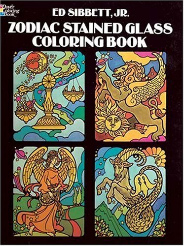 Zodiac Stained Glass Coloring Book