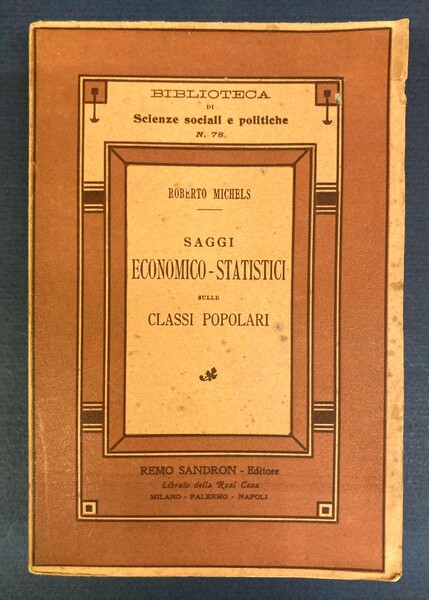 Saggi economico-statistici sulle classi popolari.