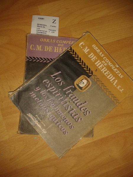 LOS FRAUDES ESPIRITISTAS Y LOS FENOMENOS METAPSIQUICOS. (DOS VOLUMENES)