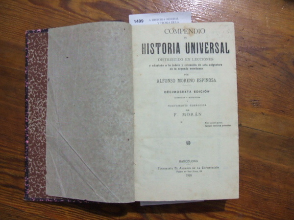 Compendio de Historia Universal distribuido en lecciones. y adaptado a …