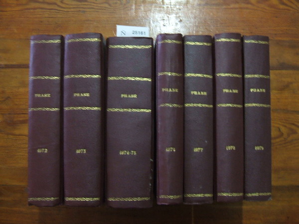 Revista: PHASE. AÑOS 1972 - 1979 (7 VOLUMENES)