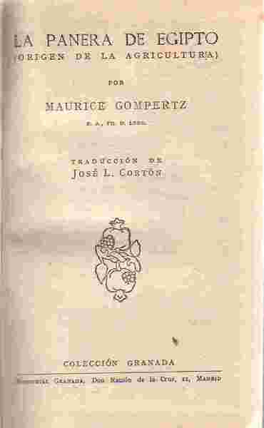 LA PANERA DE EGIPTO (ORIGEN DE LA AGRICULTURA) POR ---.