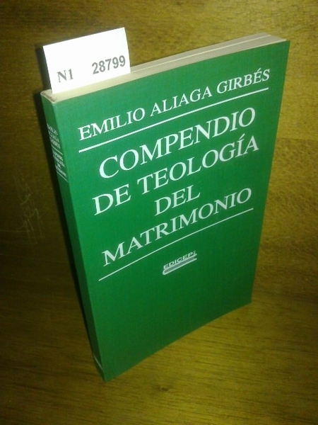 COMPENDIO DE TEOLOGIA DEL MATRIMONIO.