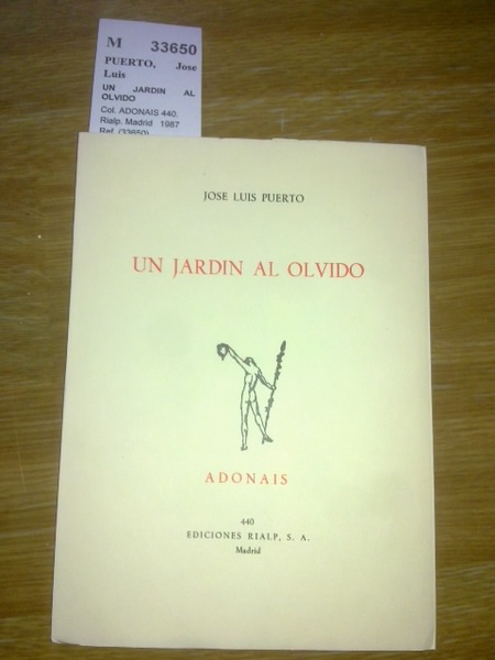 UN JARDIN AL OLVIDO