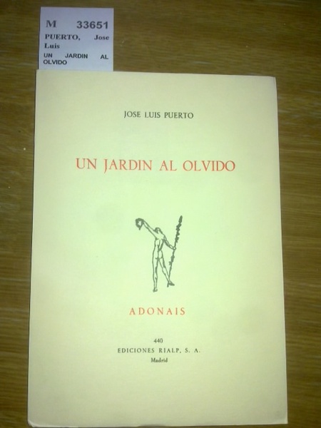 UN JARDIN AL OLVIDO