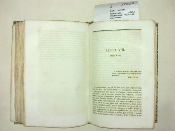 VITA DI BENVENUTO CELLINI (VOL. IV) scritta da lui medesimo …