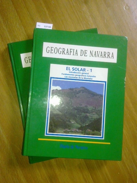 GEOGRAFIA DE NAVARRA. EL SOLAR (DOS VOLUMENES)