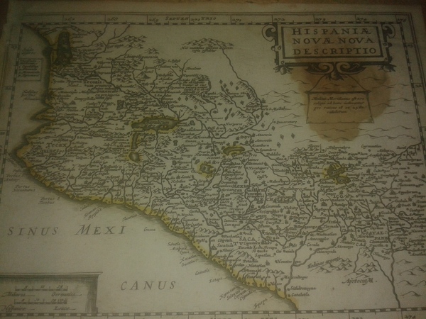 MAPA ANTIGUO: “HISPANIAE NOVAE NOVA DESCRIPTIO”.