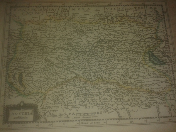 MAPA ANTIGUO: “AUSTRIA archiducatus”.