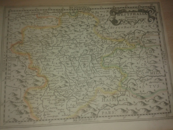 MAPA ANTIGUO: “WESTPHALIA Ducatus”.