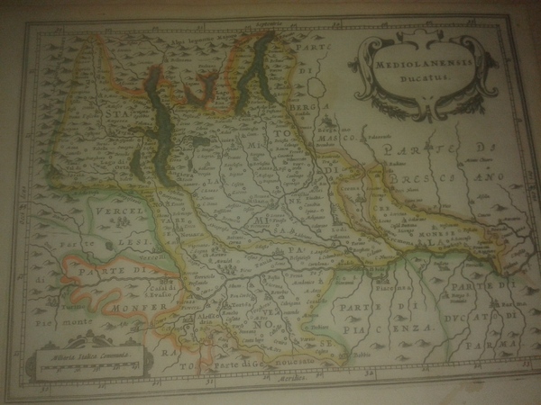 MAPA ANTIGUO: “MEDIOLANENSIS DUCATUS”.