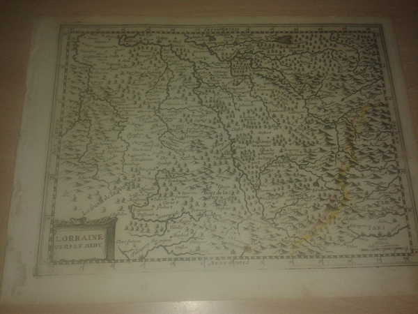 MAPA ANTIGUO: “LORRAINE VERS LE MIDY”.