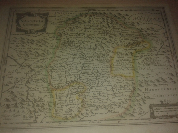 MAPA ANTIGUO: “NASSOVIA COMITATUS”.