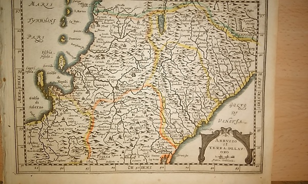 MAPA ANTIGUO: “ABRUZZO ET TERRA DI LAVORO”