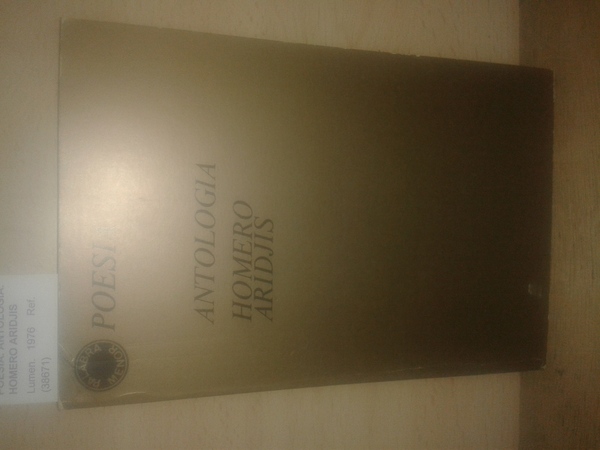 POESIA. ANTOLOGIA. HOMERO ARIDJIS