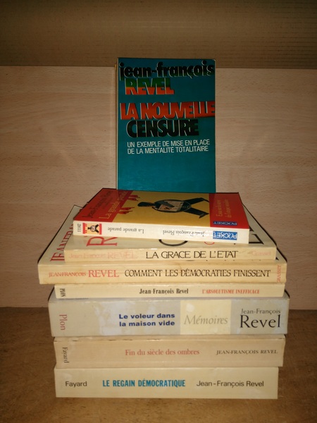 LOTE DE 8 LIBROS EN FRANCES DE JEAN-FRANÇOIS REVEL