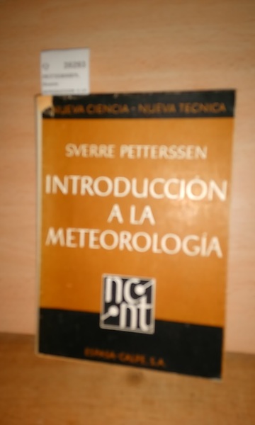 INTRODUCCION A LA METEOROLOGIA. Version castellana de Otto Schneider