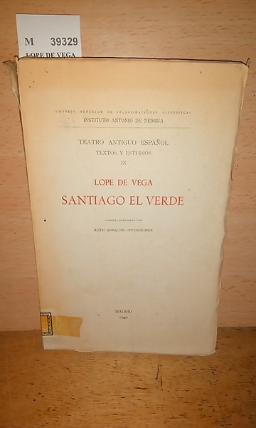 SANTIAGO EL VERDE. Publicada por Ruth Annelise Oppenheimer.