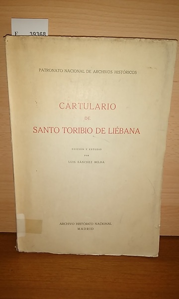 CARTULARIO DE SANTO TORIBIO DE LIEBANA
