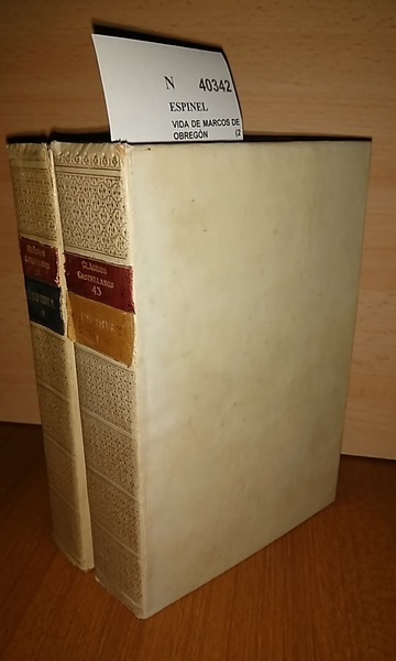 VIDA DE MARCOS DE OBREGÓN (2 VOLUMENES)