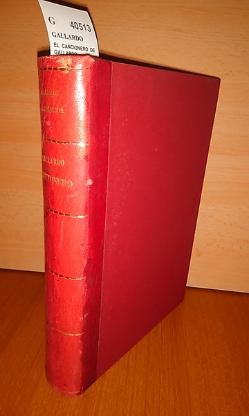 EL CANCIONERO DE GALLARDO
