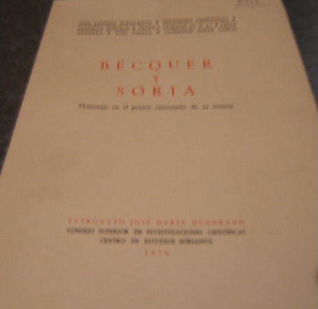 Bécquer y Soria.