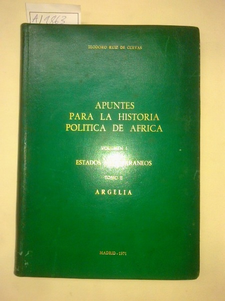 Apuntes para la historia política de África. ARGELIA.