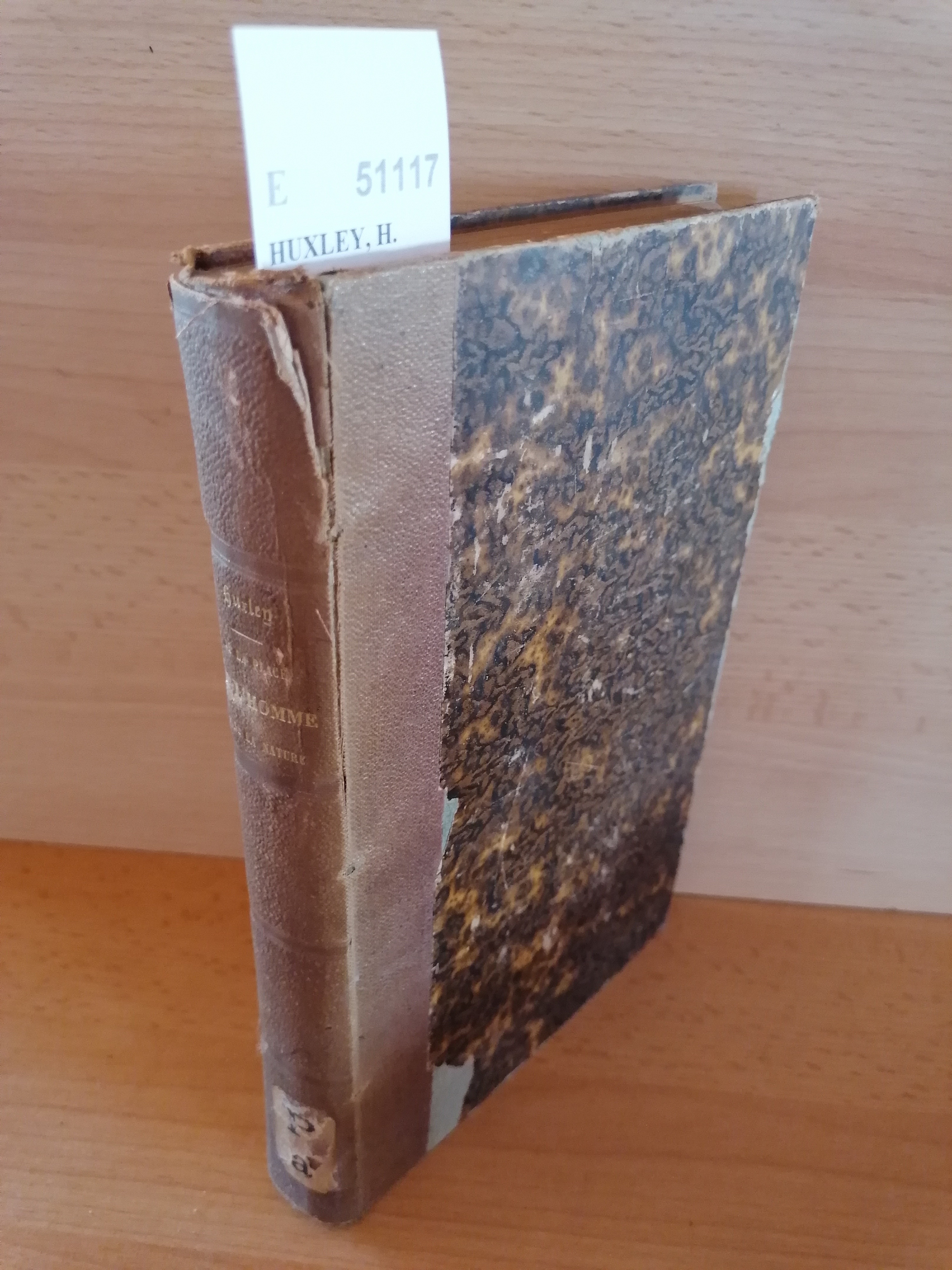 DE LA PLACE DE L’HOMME DANS LA NATURE par Th. …