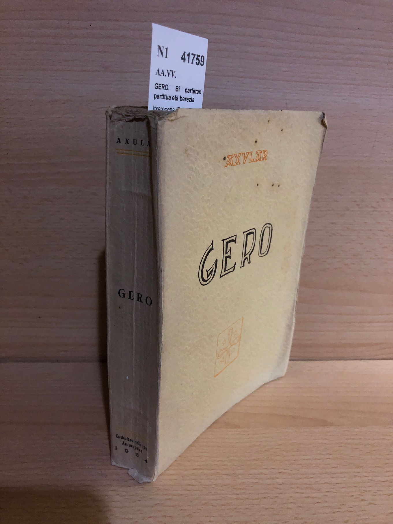 GERO. Bi partetan partitua eta berezia