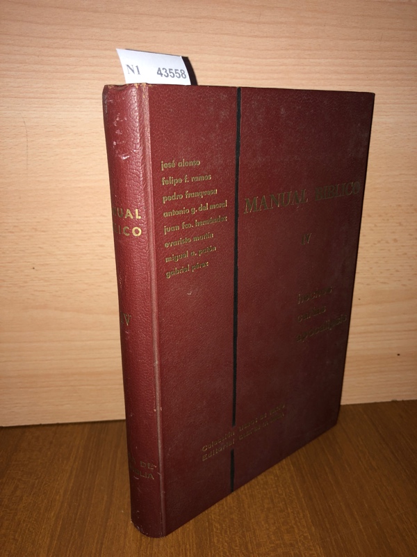 MANUAL BIBLICO IV. HECHOS. CARTAS. APOCALIPSIS.