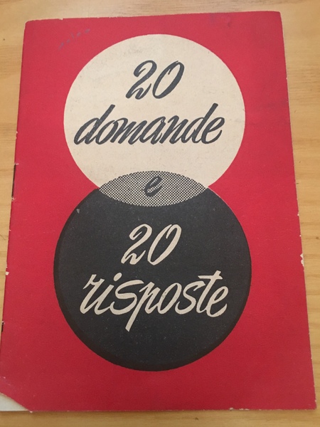 20 domande e 20 risposte.