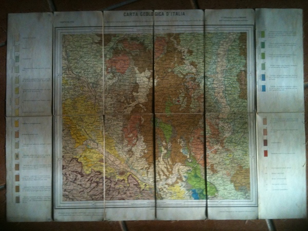 Carta geologica d'Italia Orvieto.