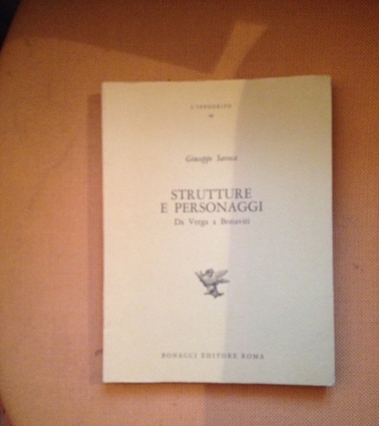 Strutture e personaggi. Da Verga a Bonaviri.