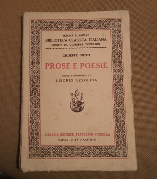 Prose e poesie.