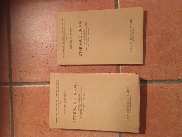 Utriusque linguae. Studi e ricerche di letteratura greca e latina. …