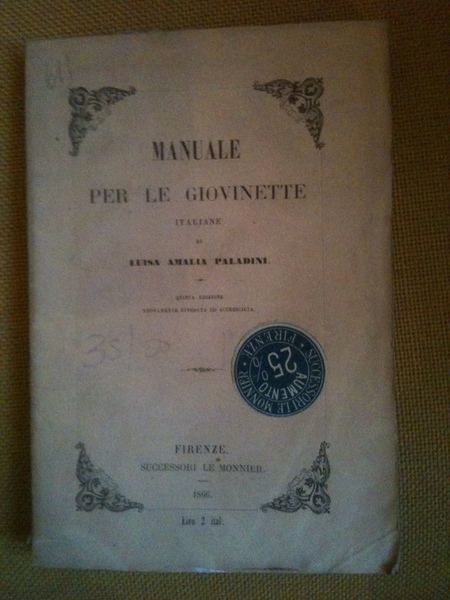 Manuale per le giovinette.
