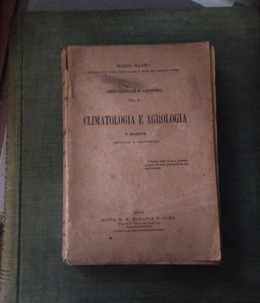 Climatologia e agrologia.