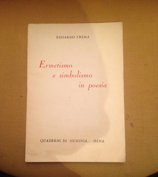 Ermetismo e simbolismo in poesia.