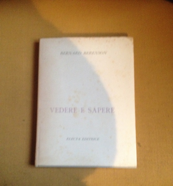Vedere e sapere.