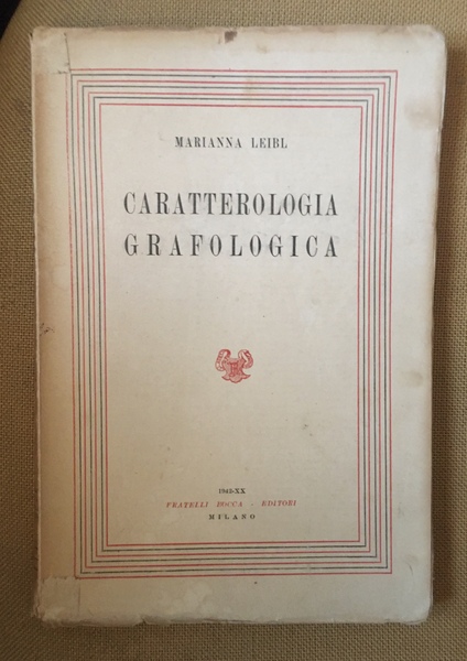 Caratterologia grafologica.